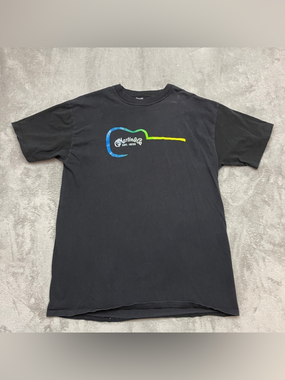 Vintage Martin & Co Guitar T-shirt Martin Guitars Tee - Size XL Made In USA